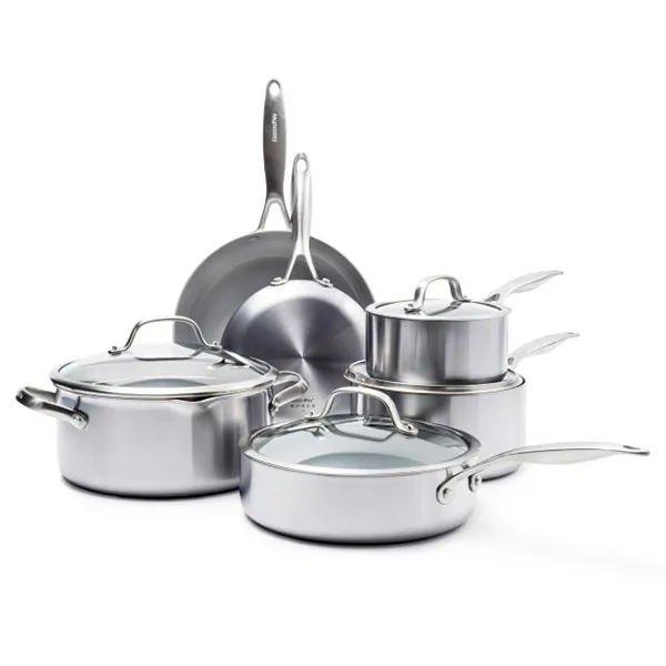 GreenPan Venice Pro Evershine Ceramic Non-Stick 10 Piece Cookware Set