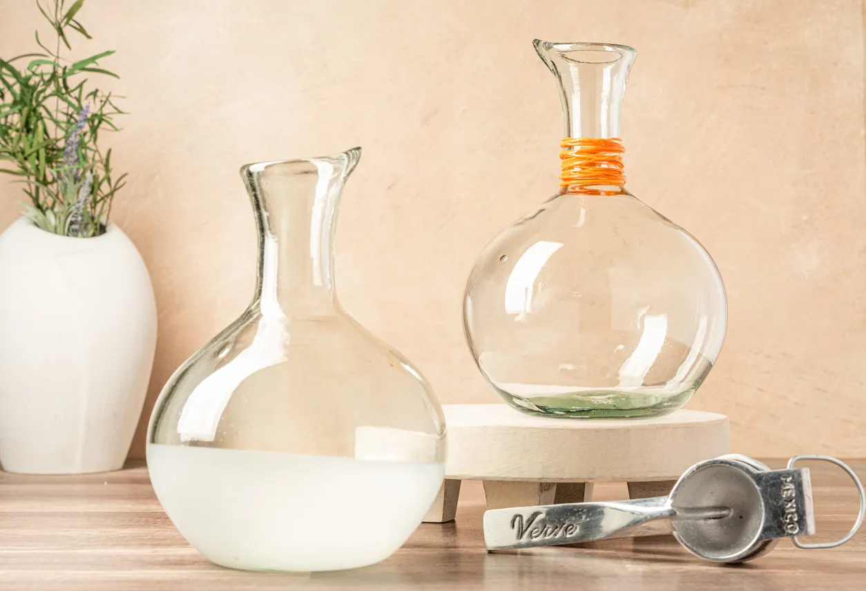 Handblown Glass Carafe 10" x 7" (60oz/ 1.8L)