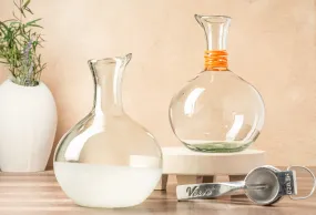 Handblown Glass Carafe 10" x 7" (60oz/ 1.8L)