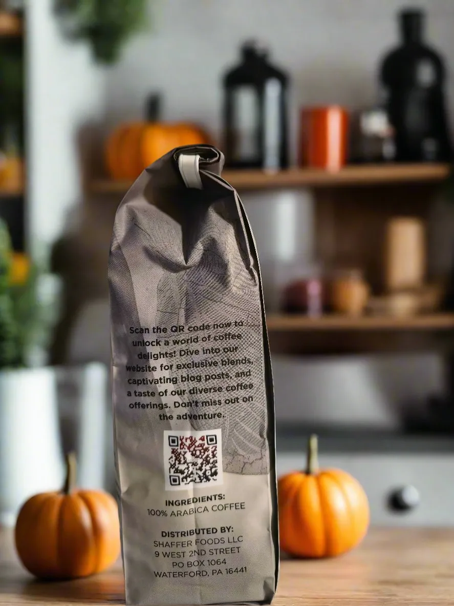 Haunted Harvest Brew Medium Dark Roast-Whole Bean-12 oz bag