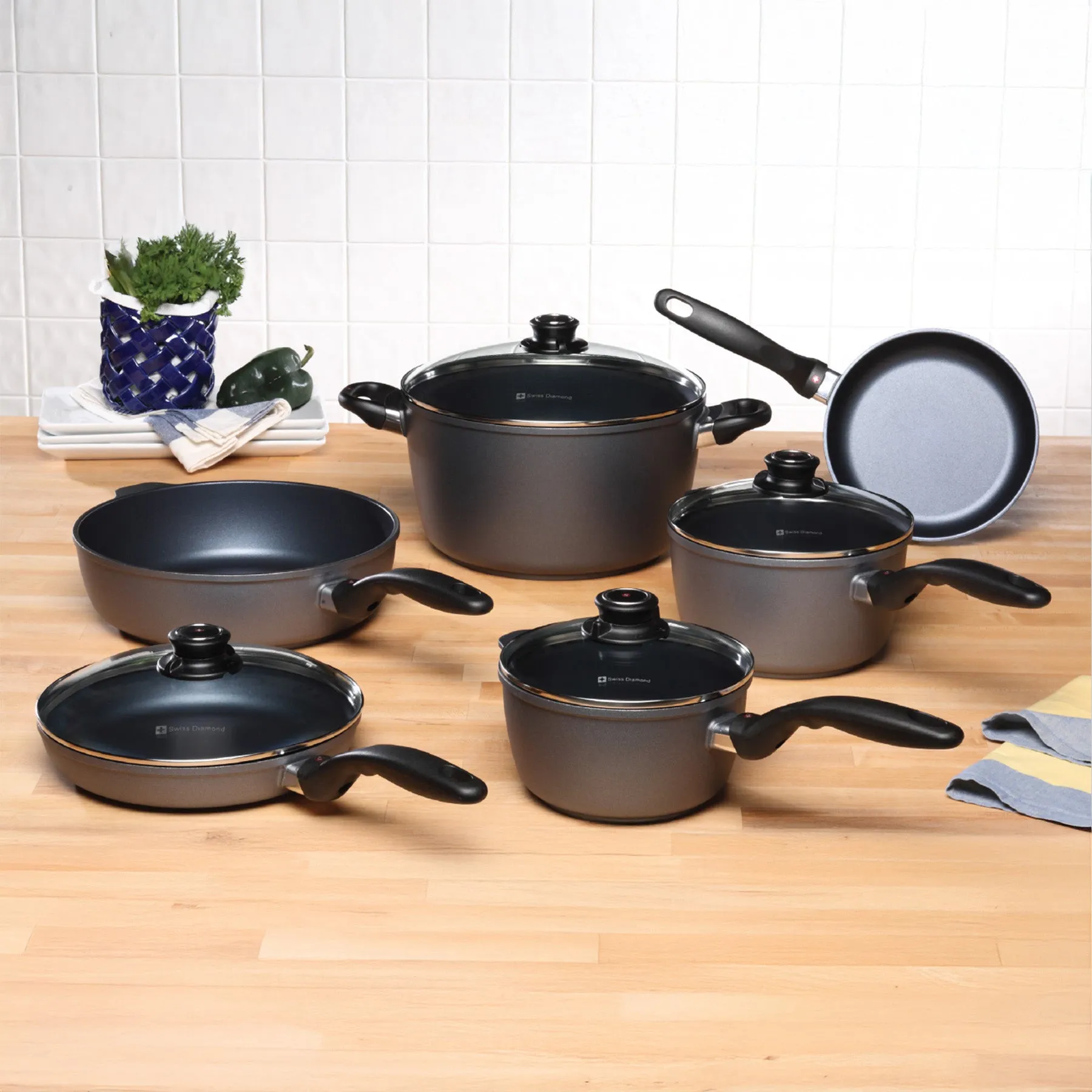 HD Nonstick 10-Piece Set - Gourmet Kitchen Kit - Induction