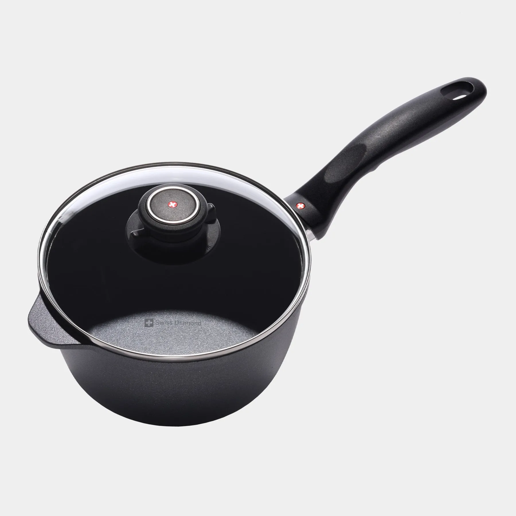 HD Nonstick Saucepan with Glass Lid