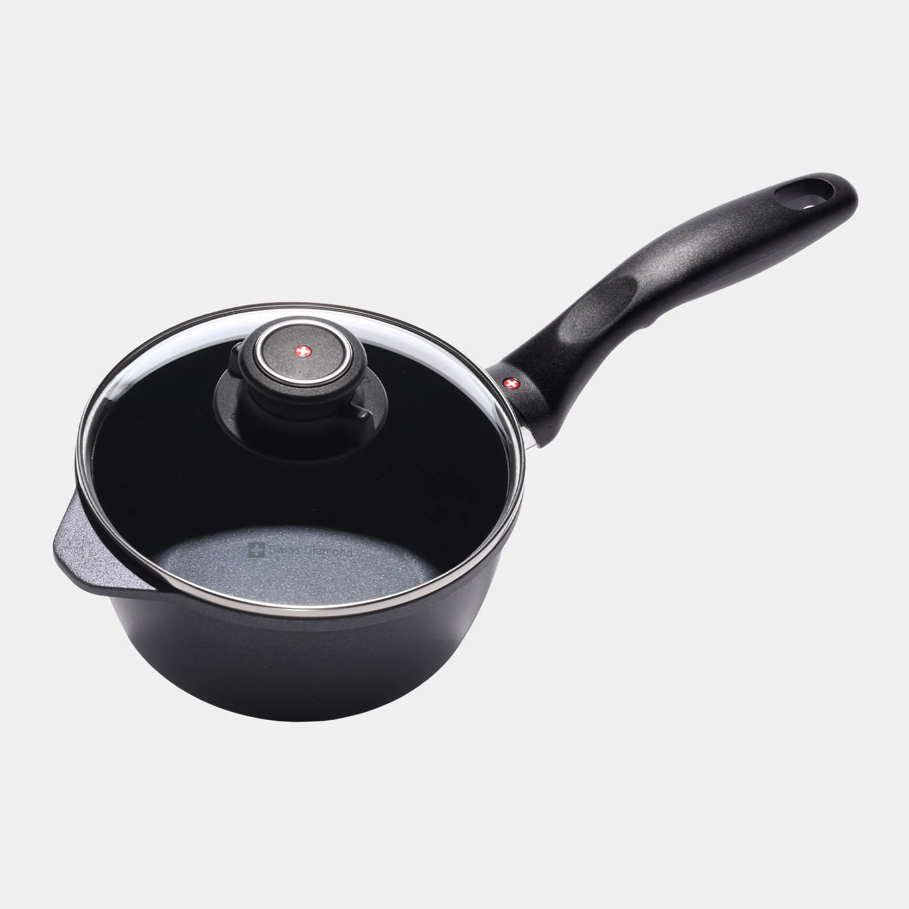 HD Nonstick Saucepan with Glass Lid