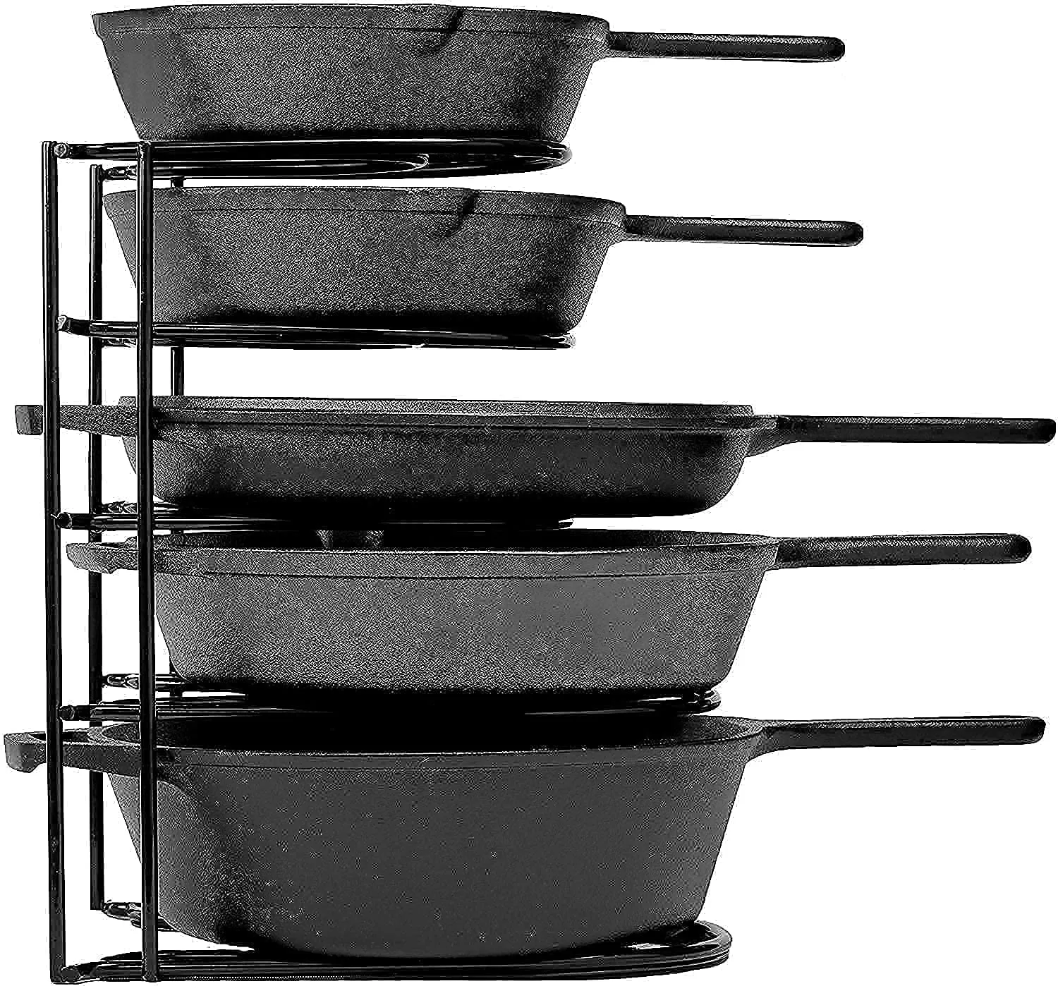 Heavy Duty Pan Organizer 12"   15" Tall 5 Tier Rack Holds up to 50 LB Holds