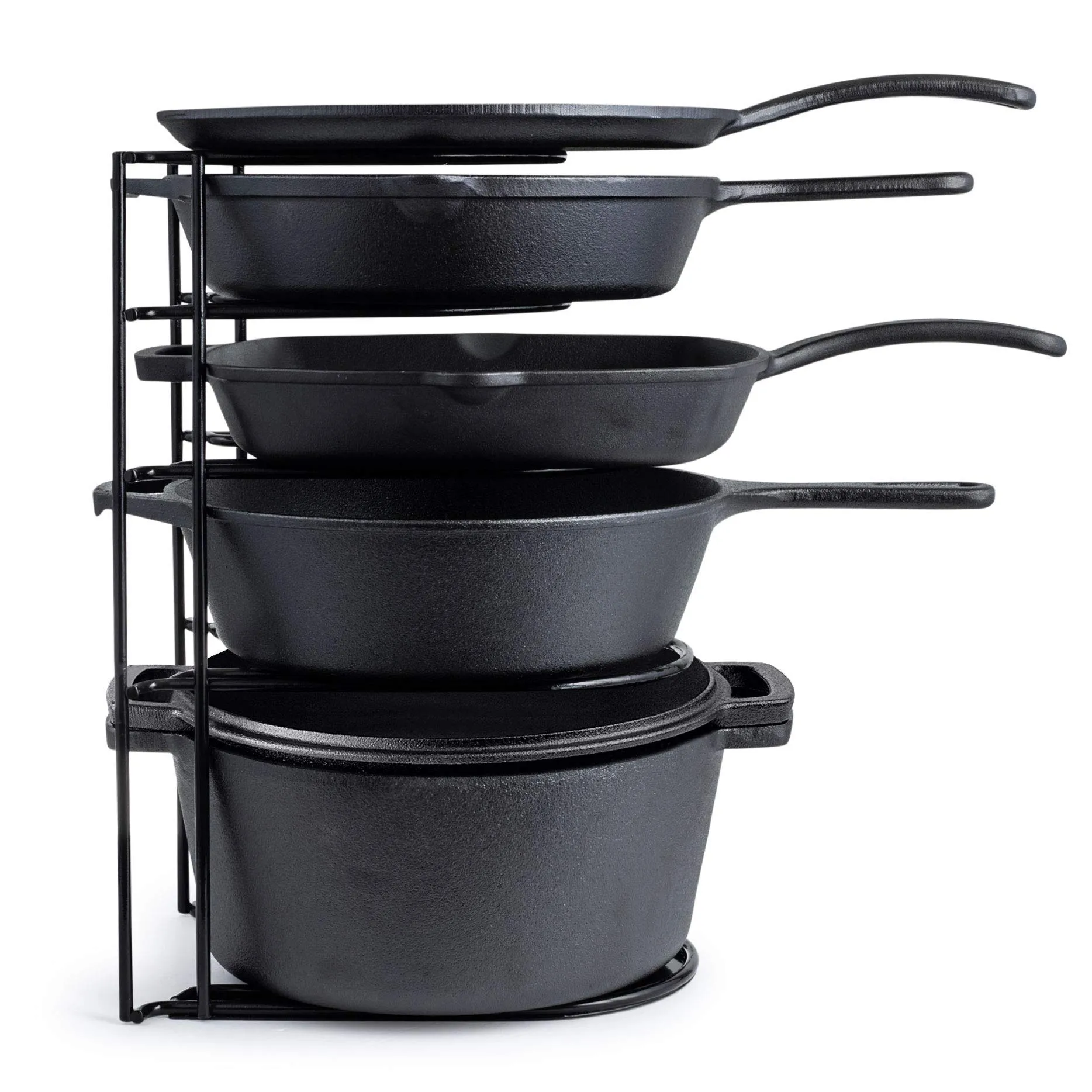 Heavy Duty Pan Organizer 12"   15" Tall 5 Tier Rack Holds up to 50 LB Holds