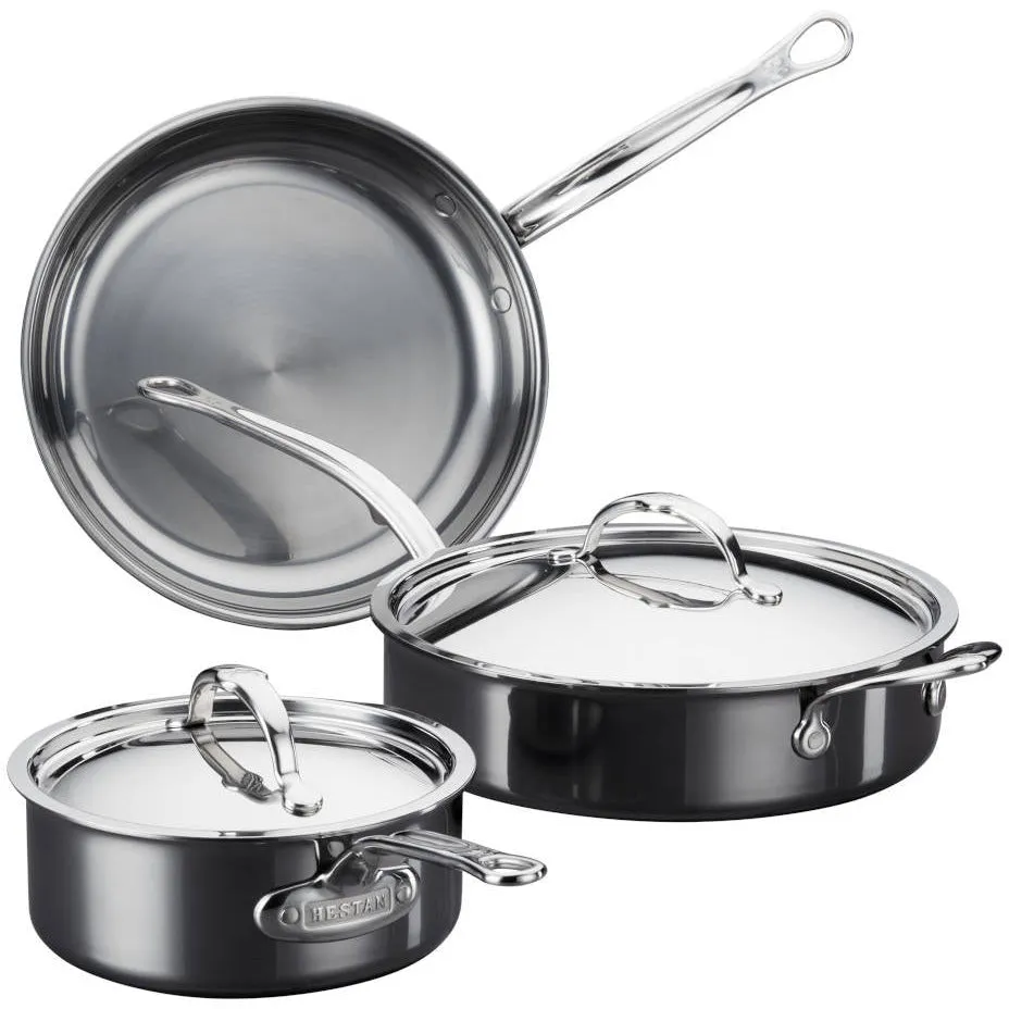 Hestan NanoBond Stainless Steel Essential 5 Piece Cookware Set