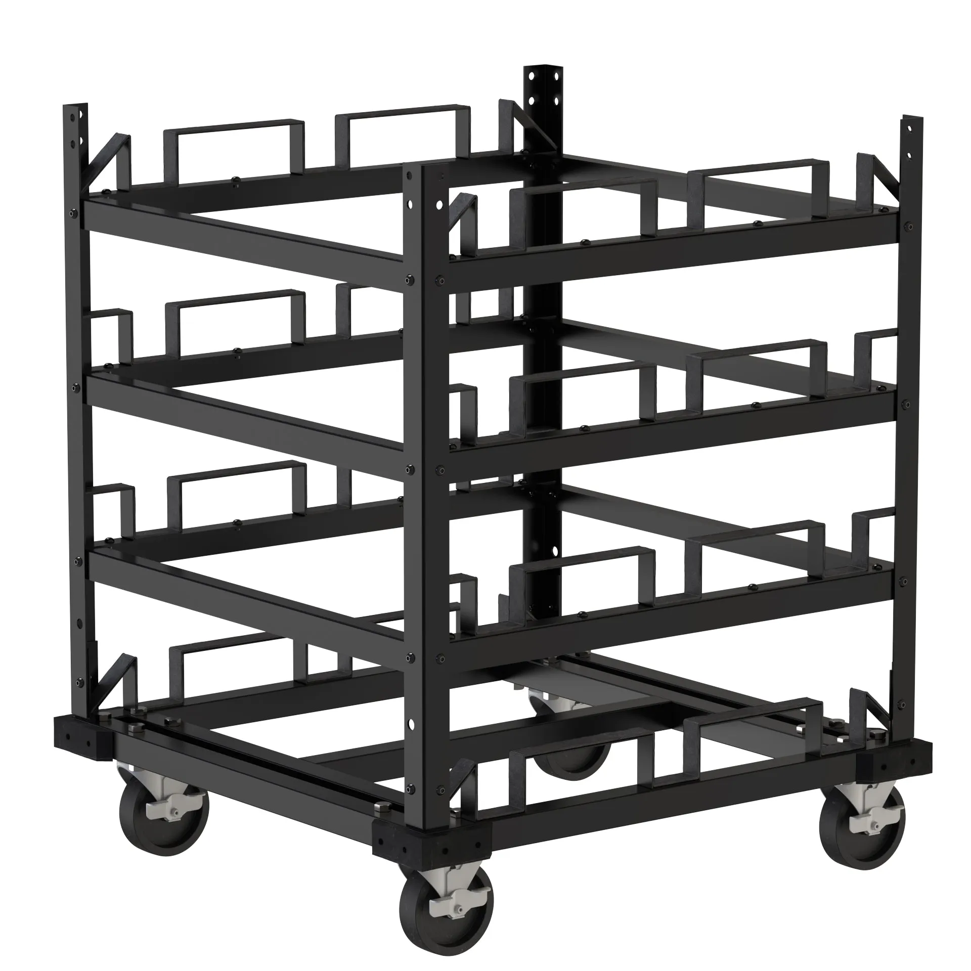 Horizontal Post Storage Cart (12 Posts or 24 Posts) - Trafford Industrial