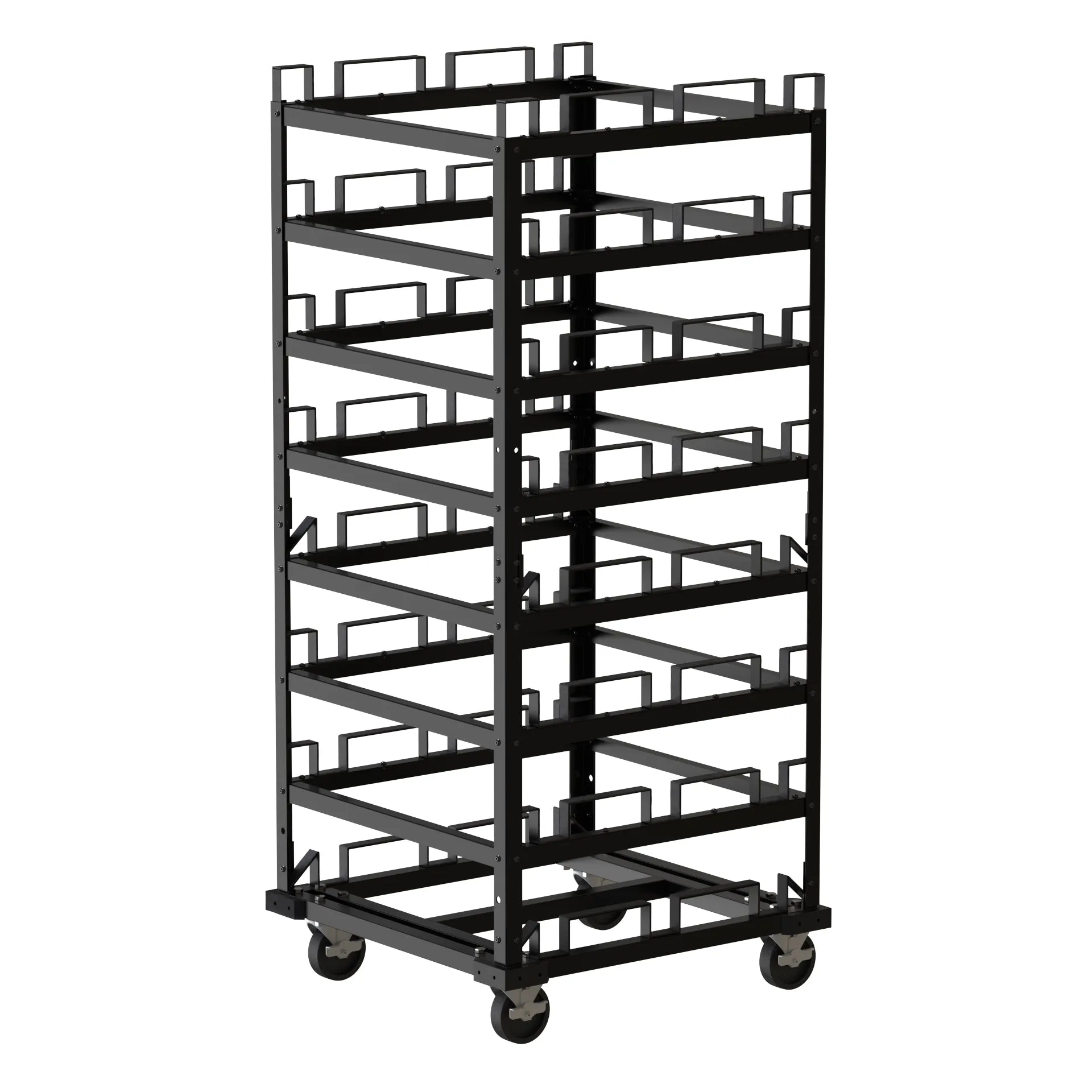 Horizontal Post Storage Cart (12 Posts or 24 Posts) - Trafford Industrial