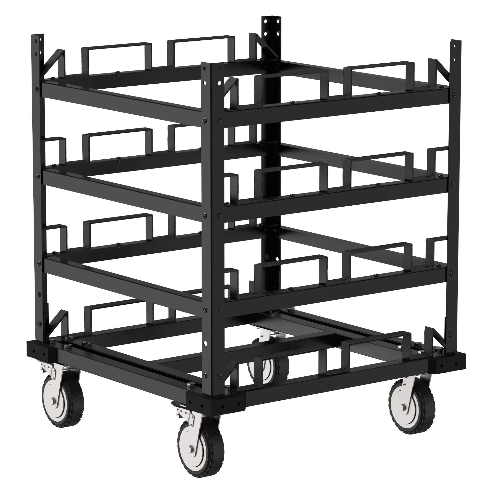 Horizontal Post Storage Cart (12 Posts or 24 Posts) - Trafford Industrial