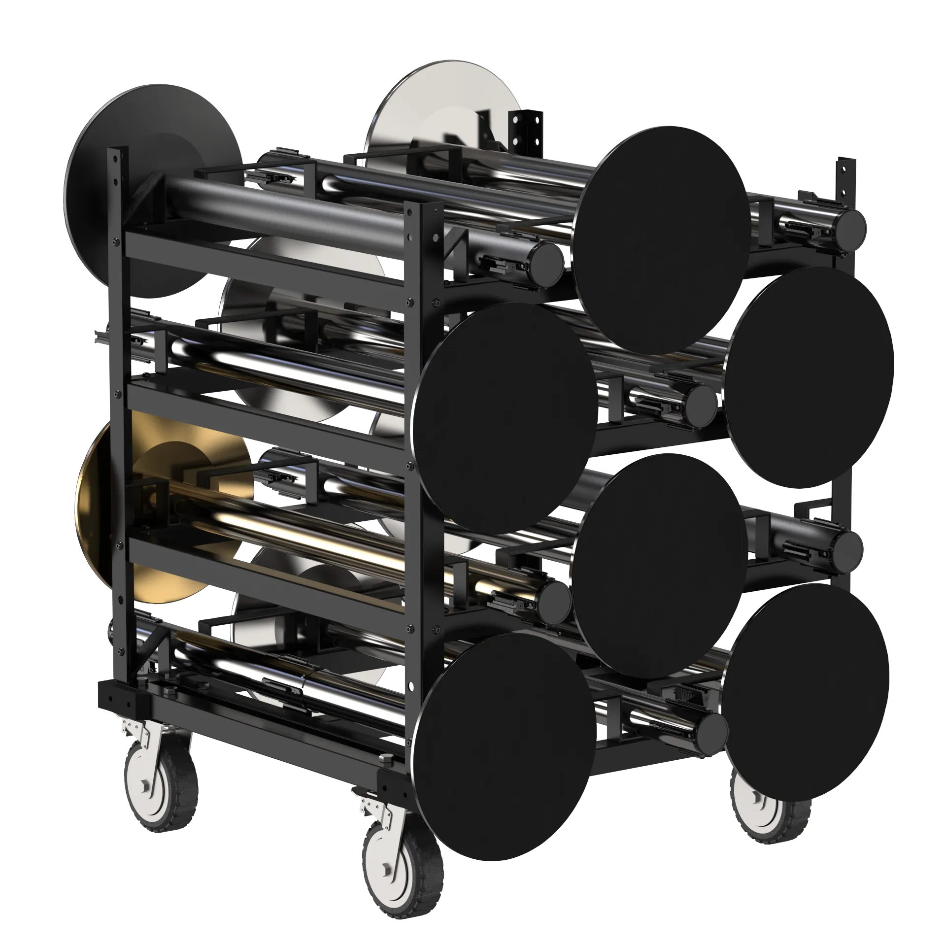 Horizontal Post Storage Cart (12 Posts or 24 Posts) - Trafford Industrial