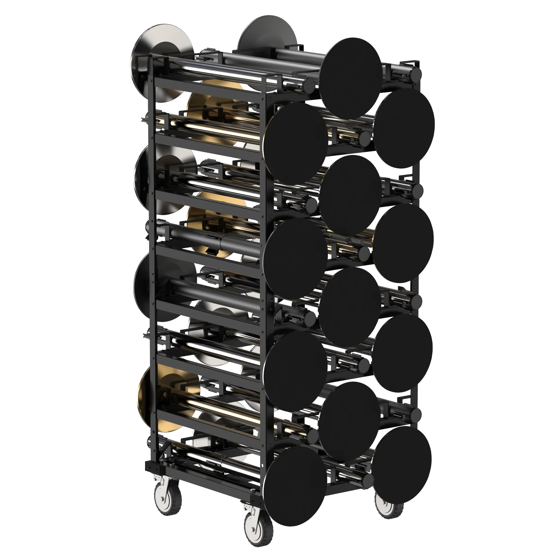 Horizontal Post Storage Cart (12 Posts or 24 Posts) - Trafford Industrial