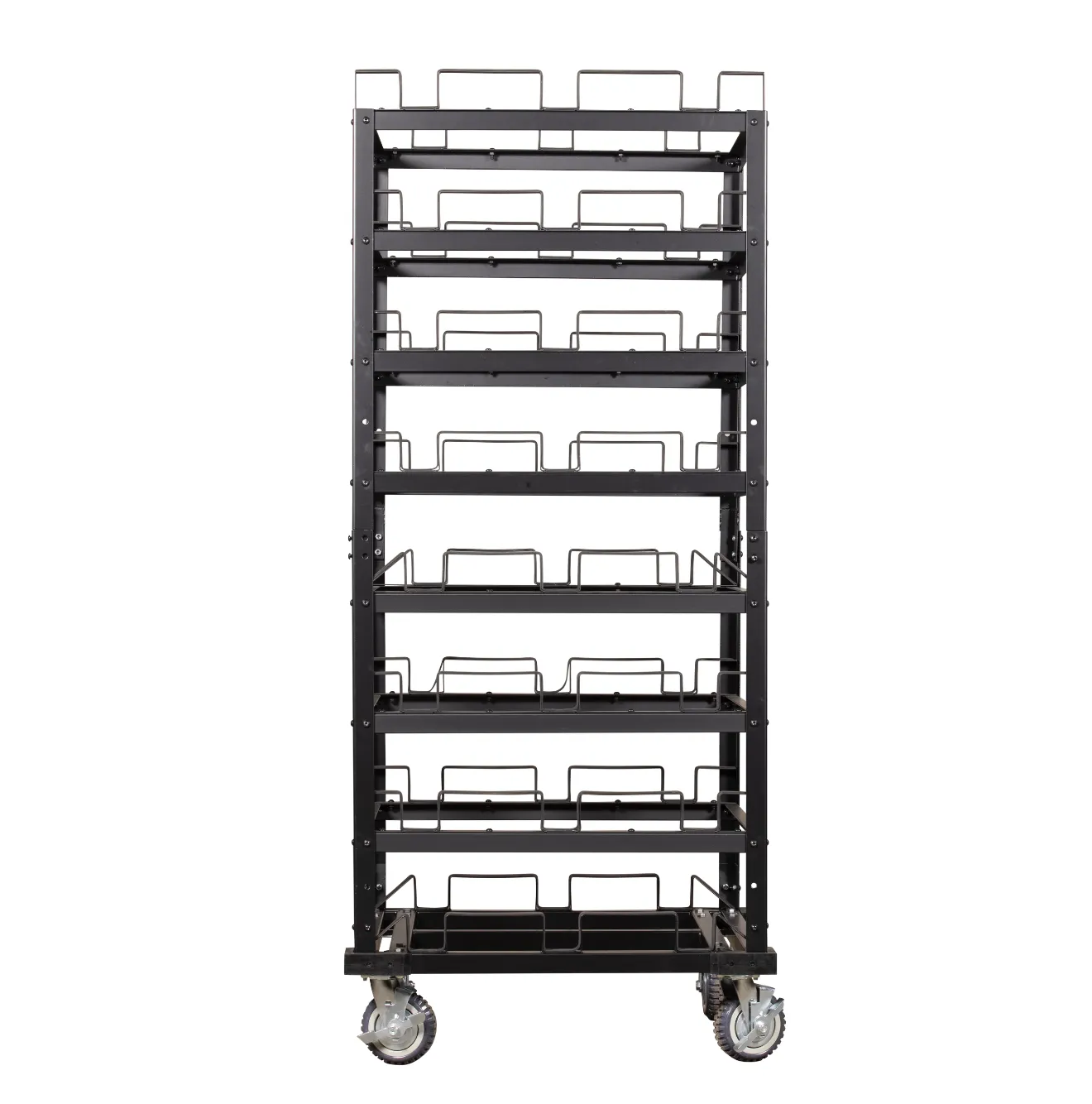 Horizontal Post Storage Cart - 24 Posts