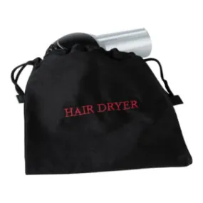 Hospitality 1 Source HDBAG Hair Dryer Bag — Black w/ Red Embroidery Case Pack of 10 Pieces