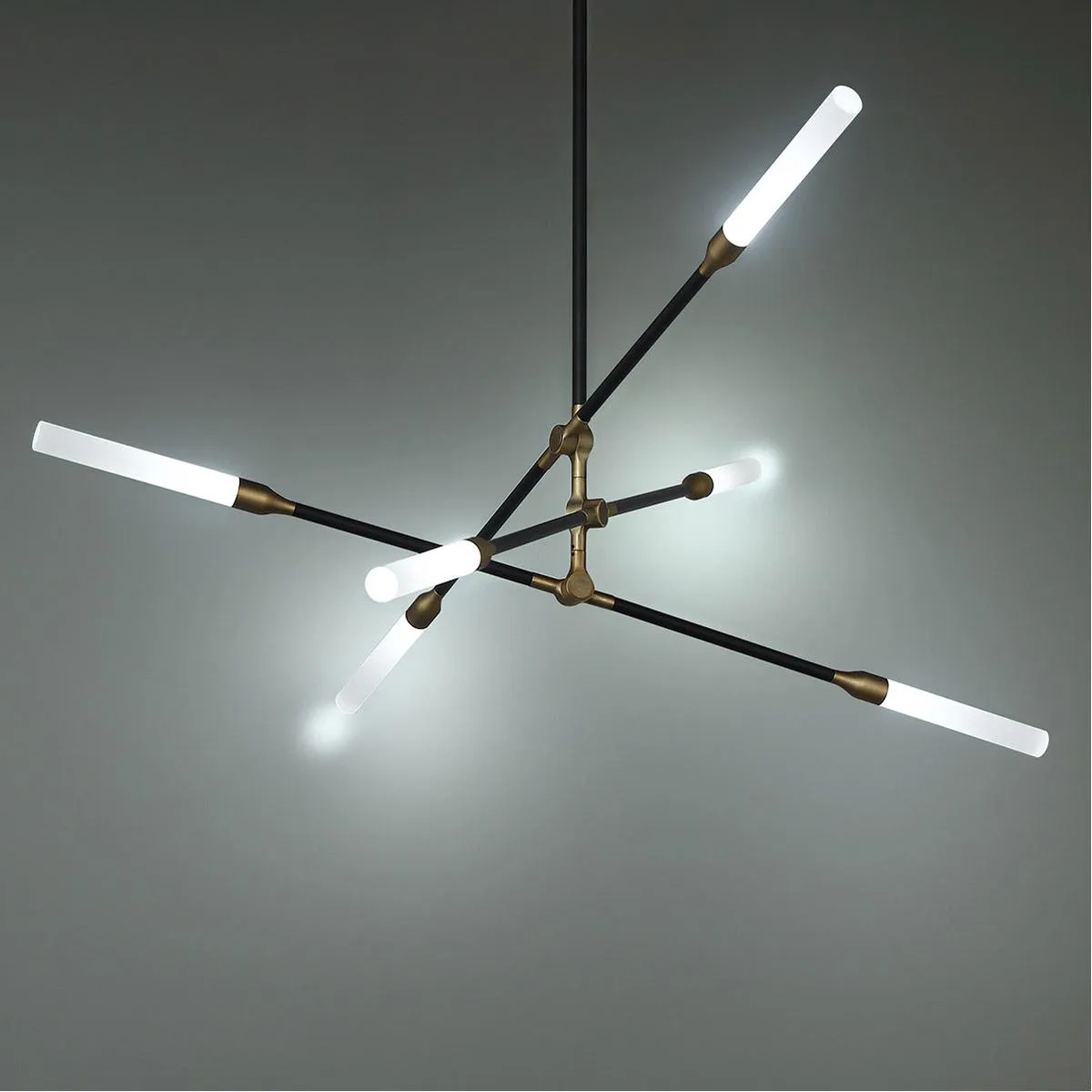 Houdini 55 in. LED Pendant Light Black Finish