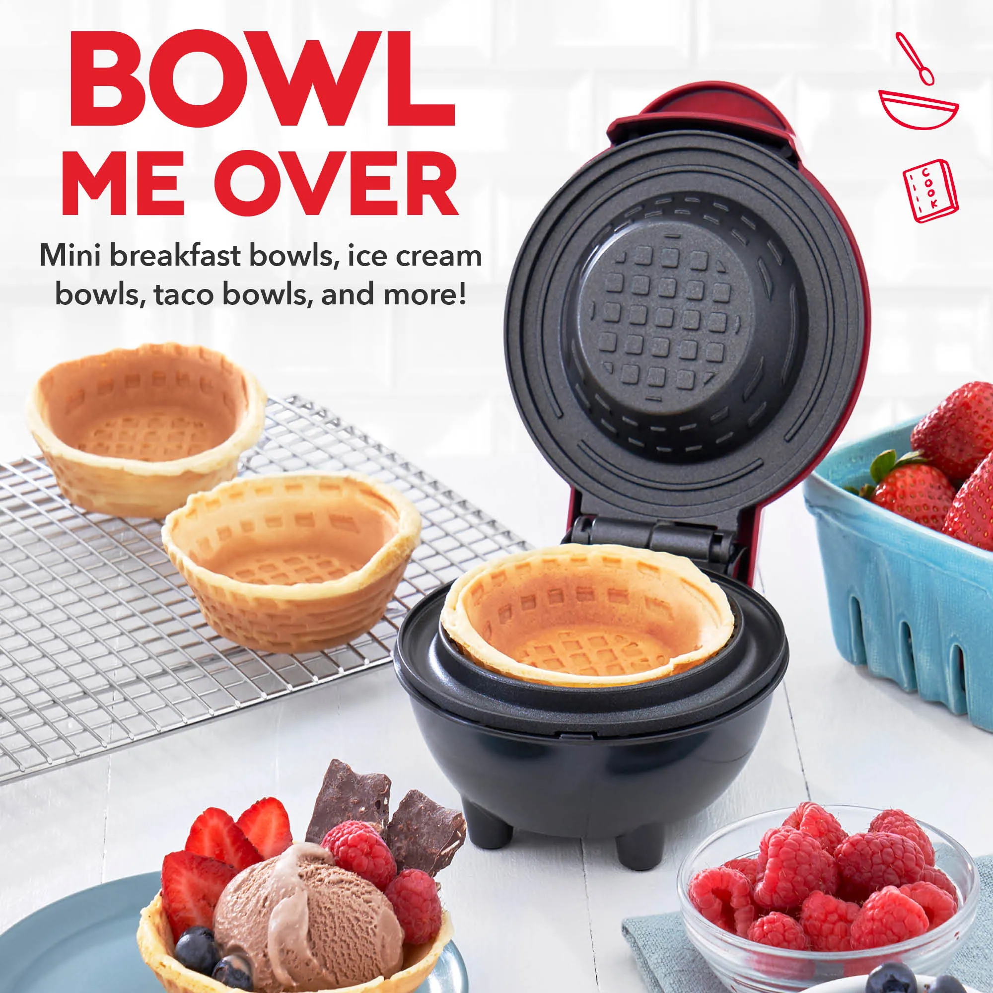 Ice Cream Waffle Bowl Bundle