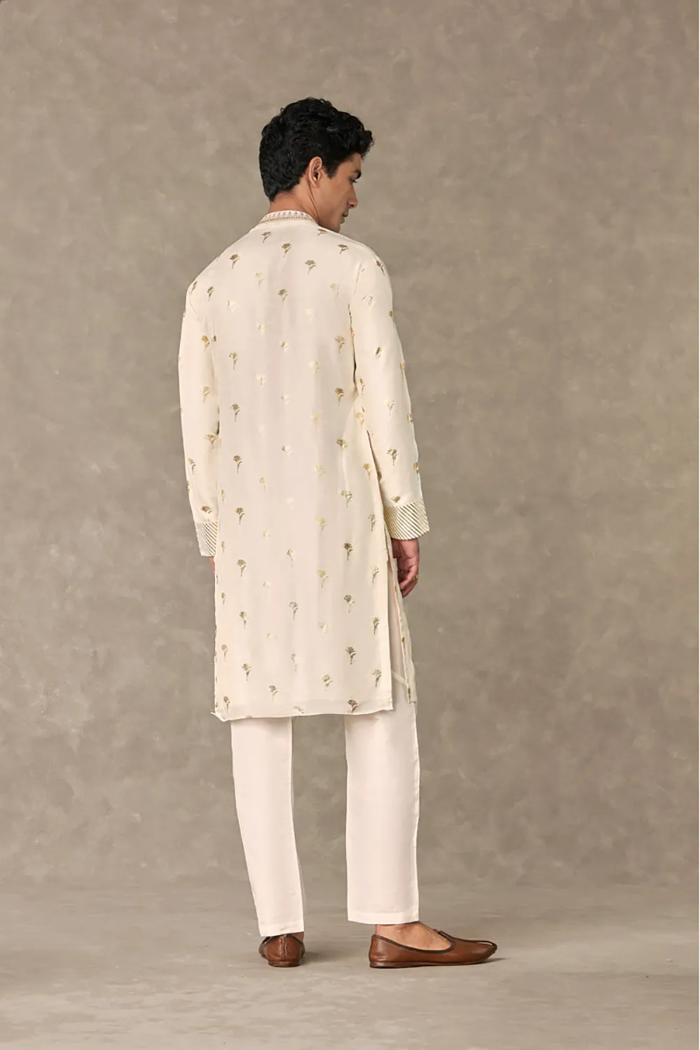 Ivory Wine Garden Kurta Sets