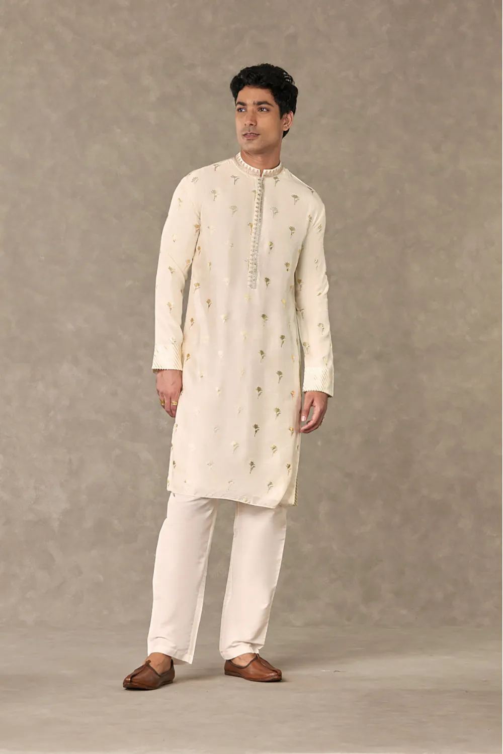 Ivory Wine Garden Kurta Sets