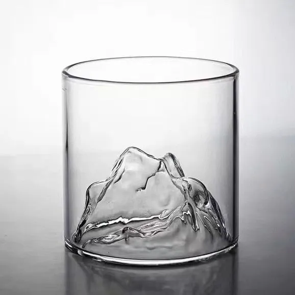 Japanese Whiskey Glass with 3D Vodka Design