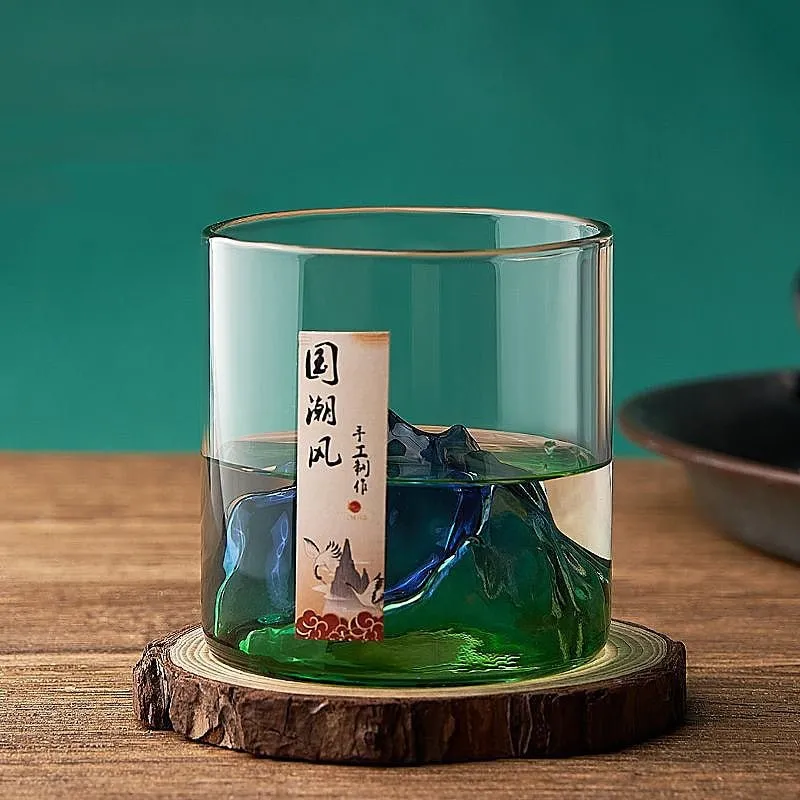 Japanese Whiskey Glass with 3D Vodka Design