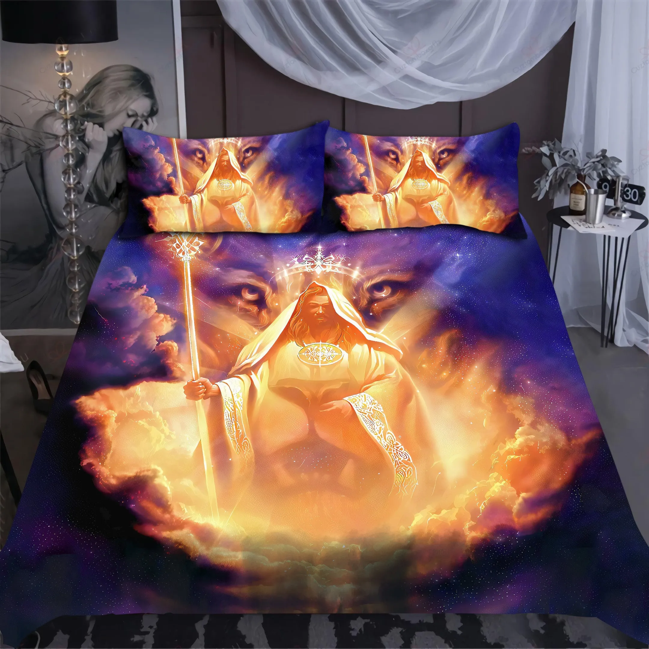 Jesus Lion Jesus Bedding Set - Christian Bedding Sets