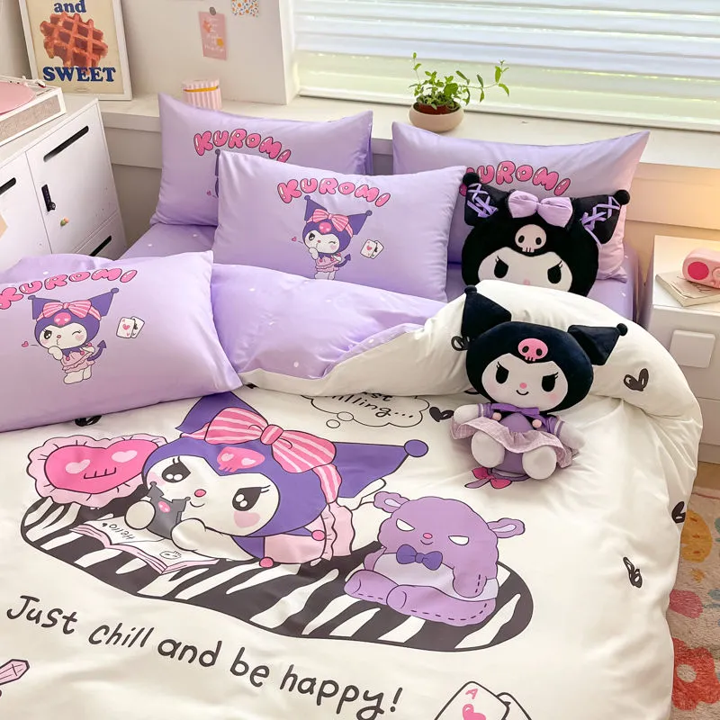 Kawaii Kitty with Milk Bedding Sheet Set KI539