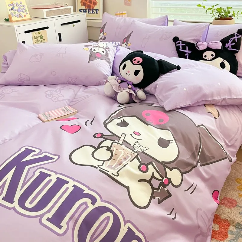 Kawaii Kitty with Milk Bedding Sheet Set KI539