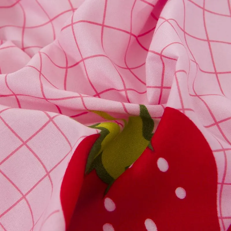 Kawaii Sweet Strawberry Bedding Set