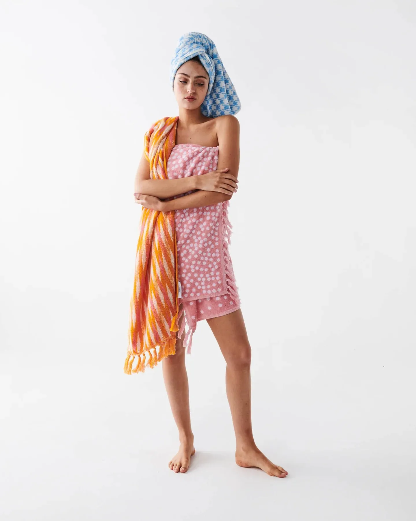 Kip & Co Strawberry Lamington Terry Bath Towel