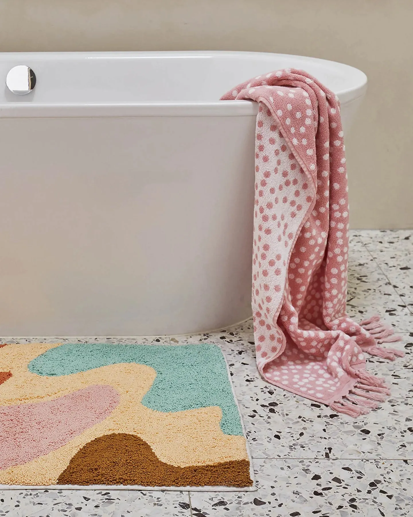 Kip & Co Strawberry Lamington Terry Bath Towel