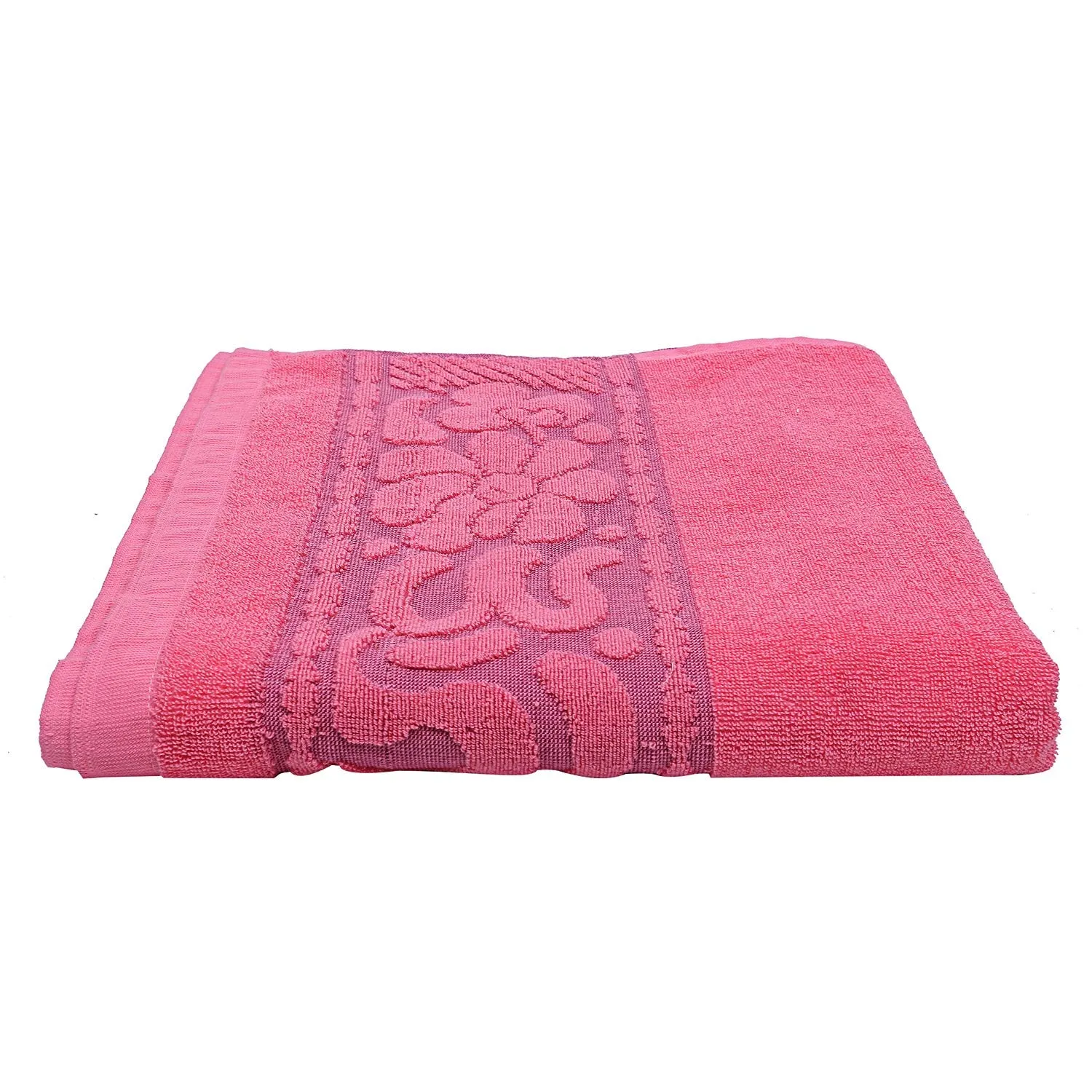 Kuber Industries 100 Percent Cotton 3 Pieces Full Size Bath Towel 30"x60" (Pink), CTKTC13798