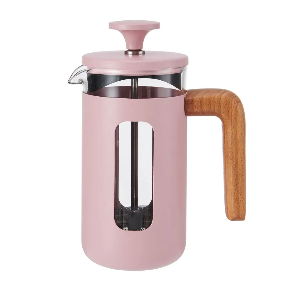 La Cafetiere Pisa 3-Cup 350ml Stainless Steel/Glass French Press (Pink)