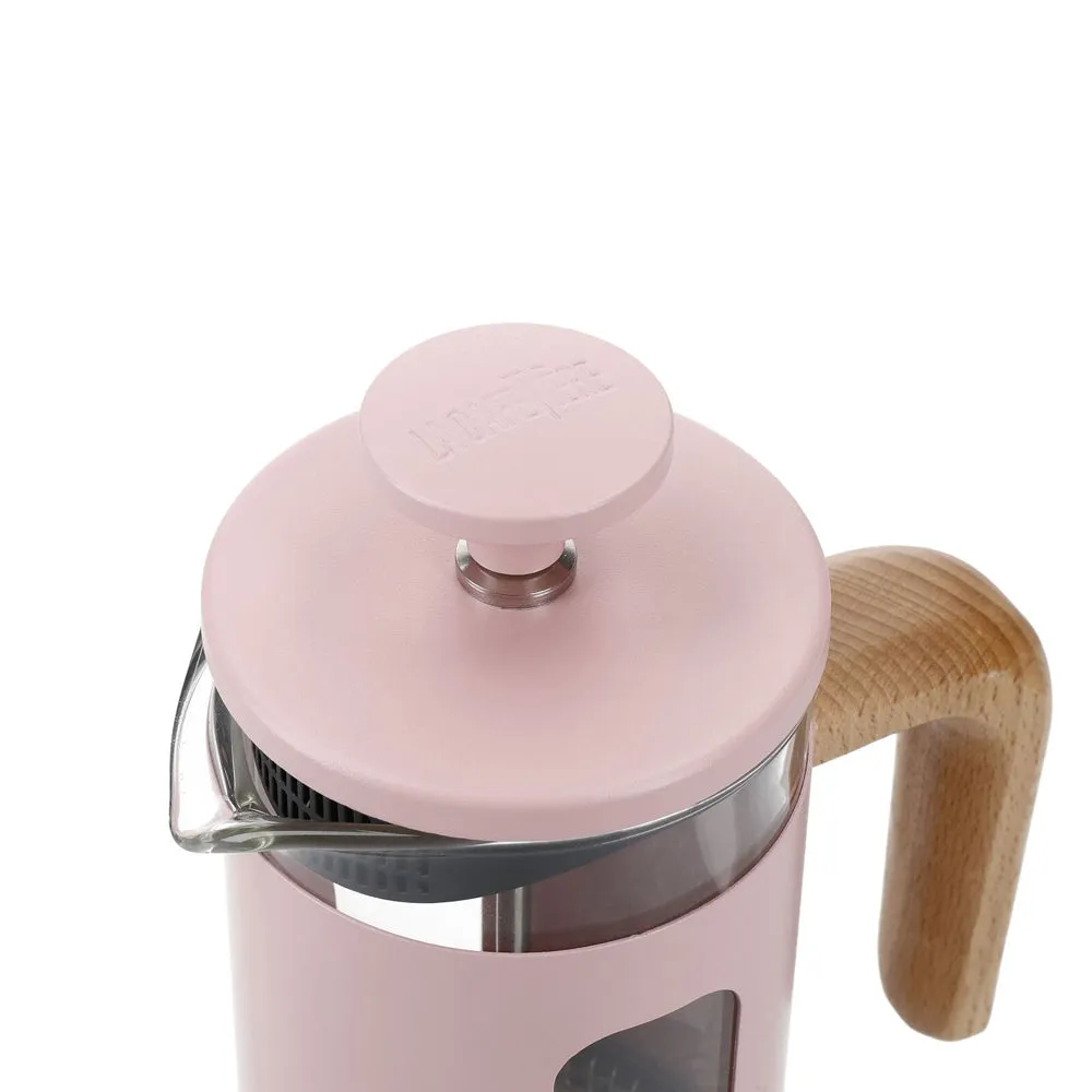 La Cafetiere Pisa 3-Cup 350ml Stainless Steel/Glass French Press (Pink)