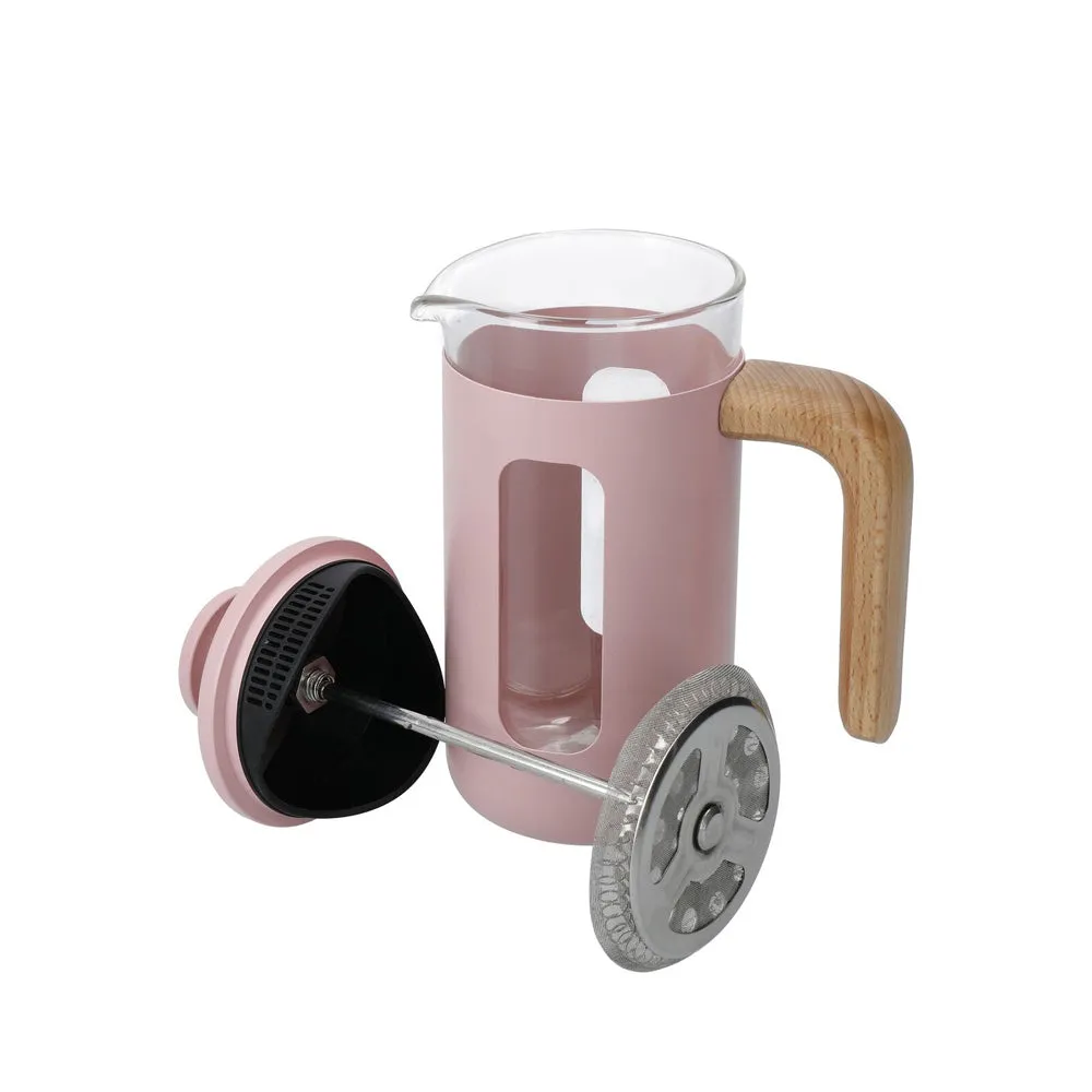 La Cafetiere Pisa 3-Cup 350ml Stainless Steel/Glass French Press (Pink)