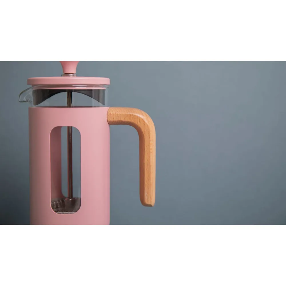 La Cafetiere Pisa 3-Cup 350ml Stainless Steel/Glass French Press (Pink)