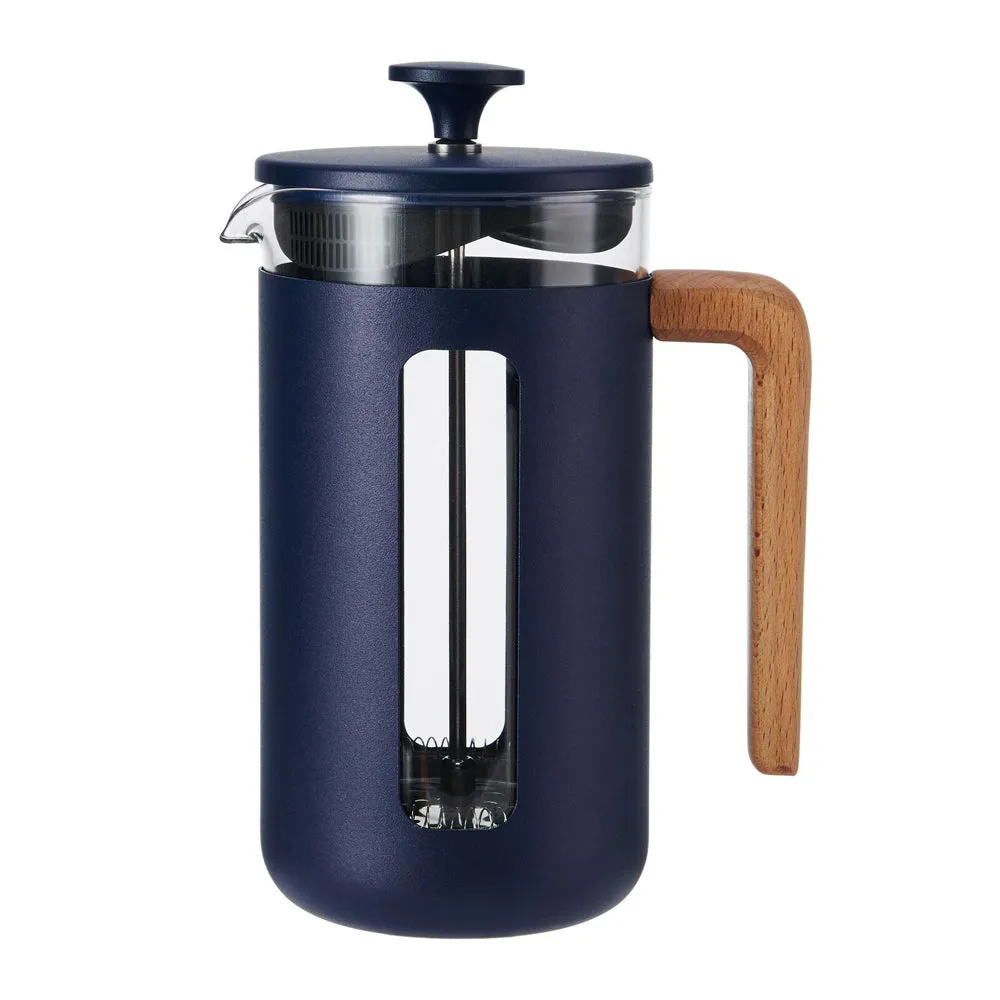 La Cafetiere Pisa 8-Cup 1L Stainless Steel/Glass Coffee French Press (Navy)