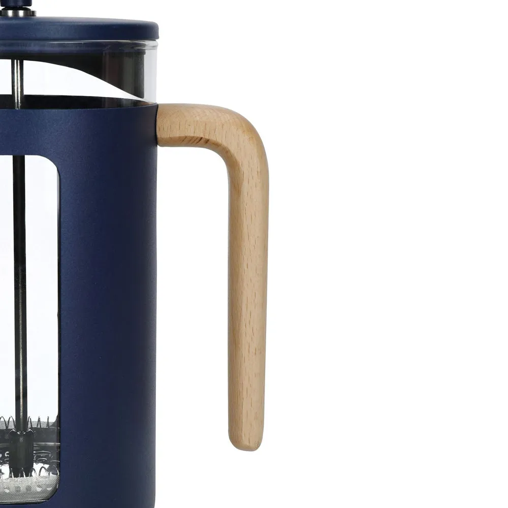 La Cafetiere Pisa 8-Cup 1L Stainless Steel/Glass Coffee French Press (Navy)