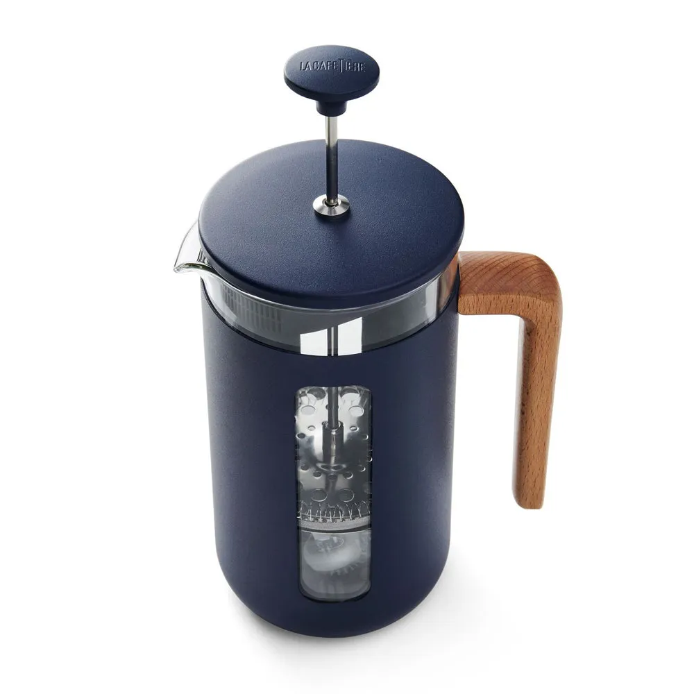 La Cafetiere Pisa 8-Cup 1L Stainless Steel/Glass Coffee French Press (Navy)