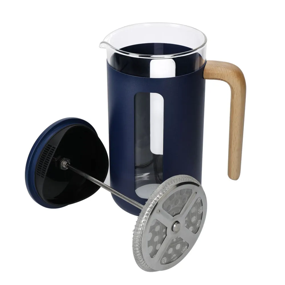 La Cafetiere Pisa 8-Cup 1L Stainless Steel/Glass Coffee French Press (Navy)