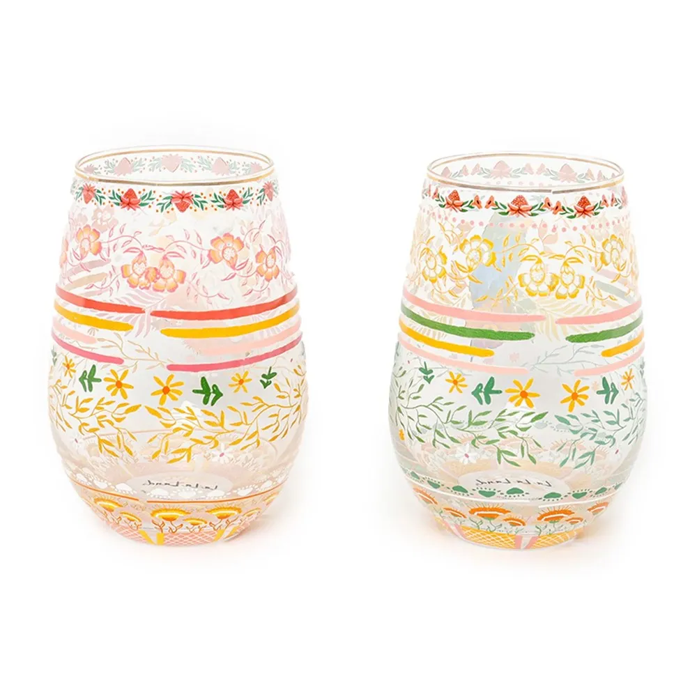 La La Land: Glass Tumbler Set of 2 Tropicana Australiana Vol 2