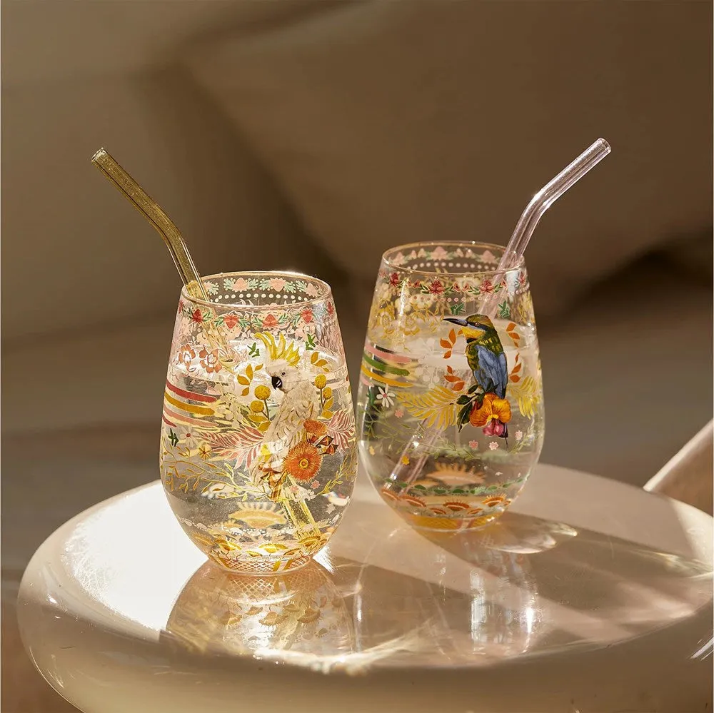 La La Land: Glass Tumbler Set of 2 Tropicana Australiana Vol 2