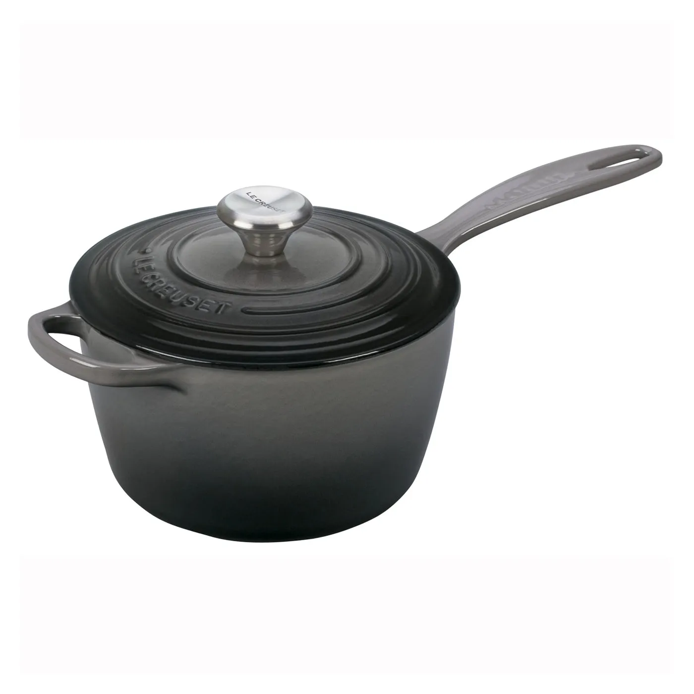 Le Creuset 2 1/4 Qt. Signature Saucepan w/Stainless Steel Knob - Oyster- Personalized Engraving Available