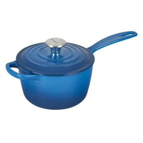 Le Creuset Signature Enameled Cast Iron Sauce Pan with Lid, 2.25-Quart, Marseille