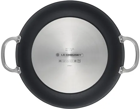 Le Creuset Toughened Nonstick PRO Braiser & Glass Lid with Stainless Steel Knob, 4-Quart