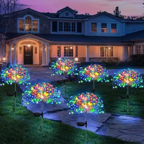 LED Solar Firework Fairy Outdoor Pathway Lights