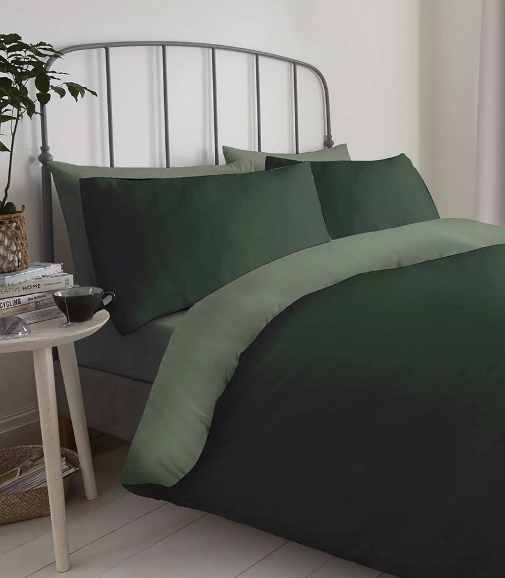 Lewis's Supersoft Reversible Bed In A Bag - Green / Sage Green