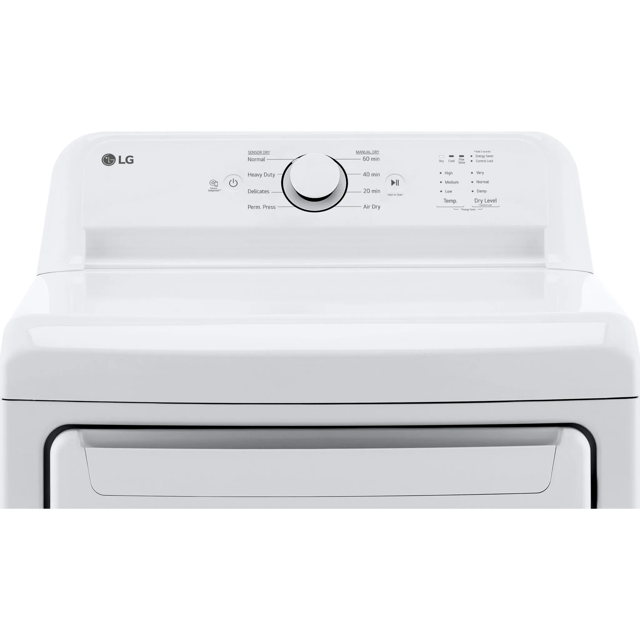 LG Dryer (DLE6100W) - White