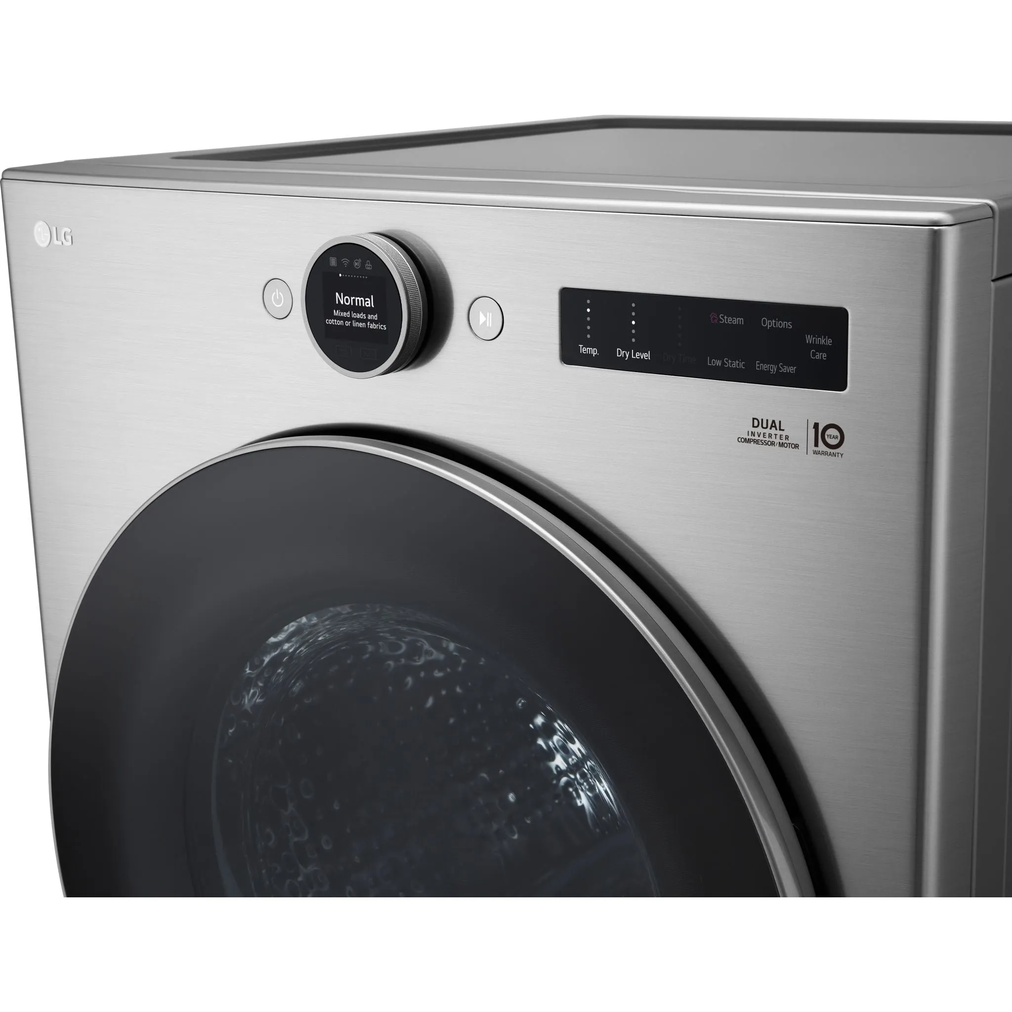 LG Dryer (DLHC5502V) - Stainless Silver