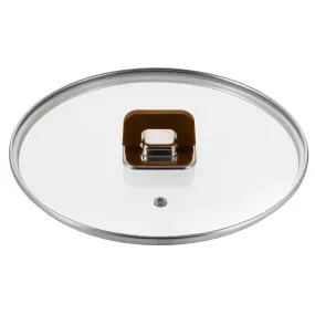 Lid For 5 Quart Casserole - See-Through Tempered Glass Lids, Works With Model: Nccwstkbr (Brown)