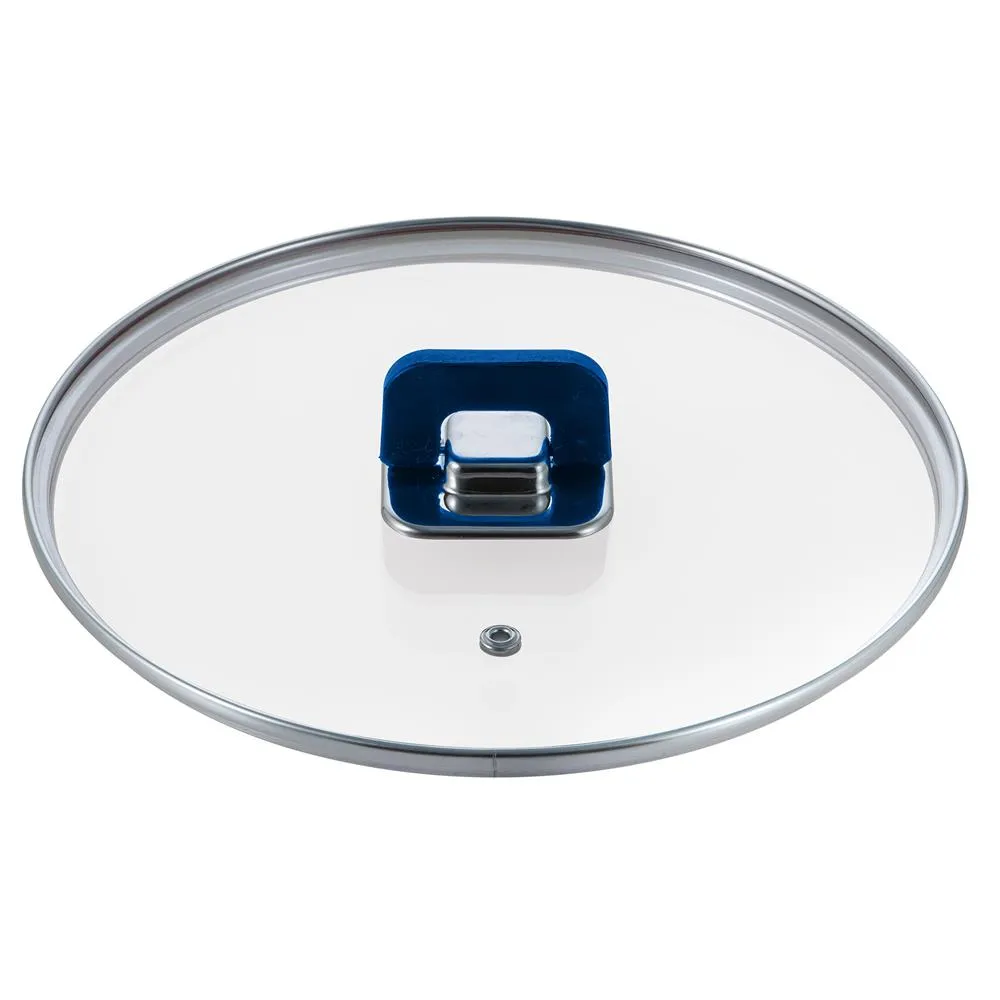 Lid For 5 Quart Casserole - See-Through Tempered Glass Lids, Works With Model: Nccwstkbul (Blue)