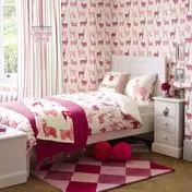 Llamas Pink Print Bedset